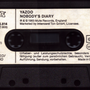 German cassette single - Nobody's Diary - Side A