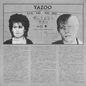 You And Me Both - Japan Album - Inlay Front